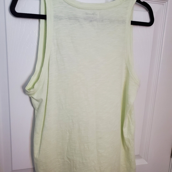 MADEWELL Organic and Conventional Cotton Neon Green/Yellow Tank - Picture 10 of 10